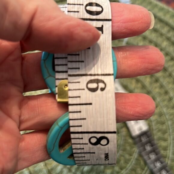 NWT Angela’s Designs handmade peace sign bead bracelet with dangling peace sign - Picture 5 of 6